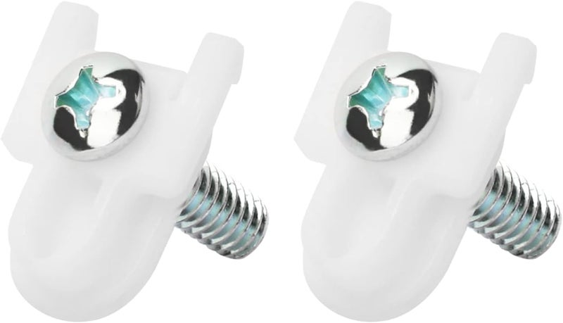 UYZO WR01X25070 Refrigerator Door Handle Mounting Stud Replacement GE Fridge Freezer Handle Fastener Assembly AP7175647 WR01X39781 White 2 Set - Image 1